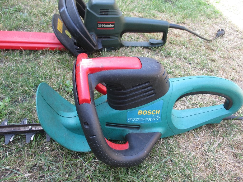 elektrische haagschaar,bosch en metabo, Ophalen, Gebruikt, Elektrisch