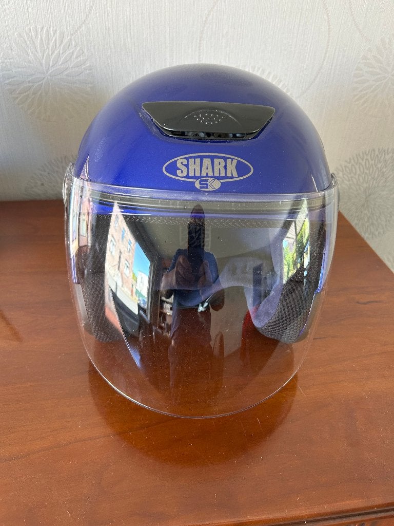 casque moto "jet" SHARK SK4 Fusion - taille M (57-58), Motos, Enlèvement, M, Shark