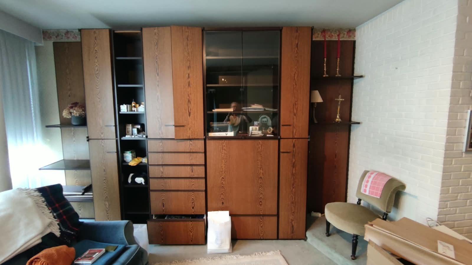 Grote kast, met ingebouwde bureau, Huis en Inrichting, Ophalen, Gebruikt, 200 cm of meer