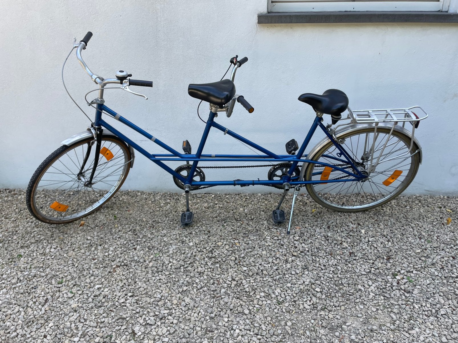 Tandem, Fietsen en Brommers, Fietsen | Tandems, Ophalen, Gebruikt, Minder dan 10 versnellingen