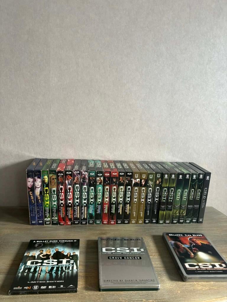 De volledige reeks dvd's van CSI, Cd's en Dvd's, Ophalen, Gebruikt, Thriller
