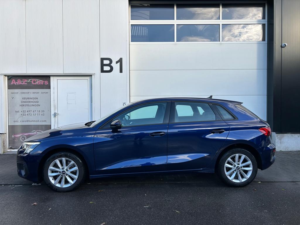 Audi A3 Sportback 2.0 TDI DSG perfecte staat, Auto's, Audi, Automaat, Blauw, Navigatiesysteem, Leder