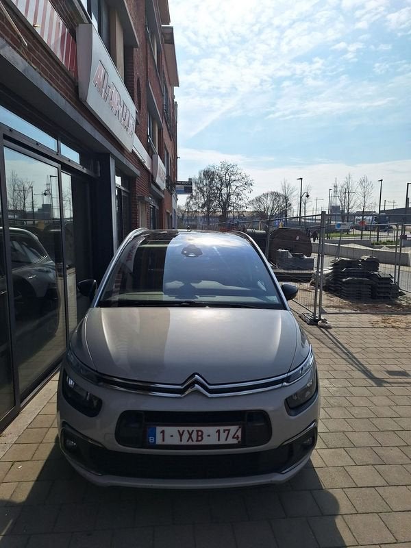 Citroen Grand C4 Spacetourer 1.5 BlueHDi S&S EAT8 Shine, Autos, Cuir, Argent ou Gris, Achat, Euro 6