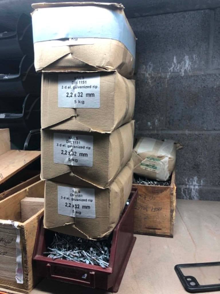 Spijkers 2.2x32mm; 25kg, Ophalen, Zo goed als nieuw, Minder dan 50 mm, Spijkers