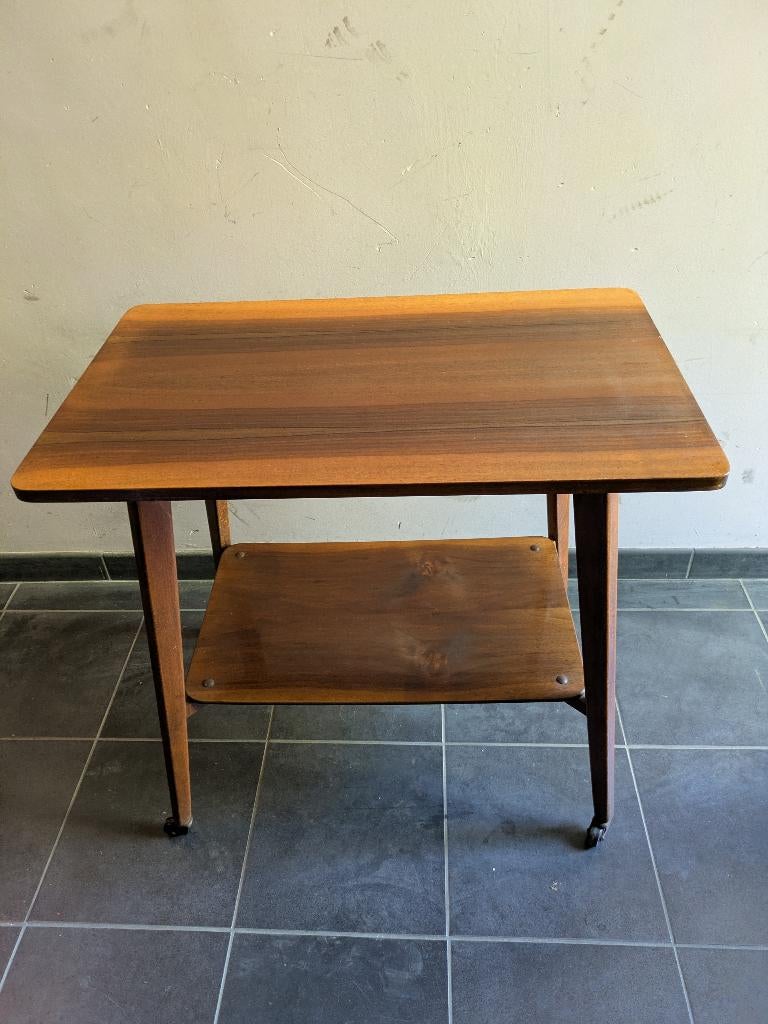 Table TV Vintage en Bois années 60, Ophalen