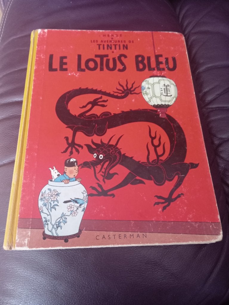 Kuifje en de blauwe lotus., Ophalen of Verzenden, Kuifje