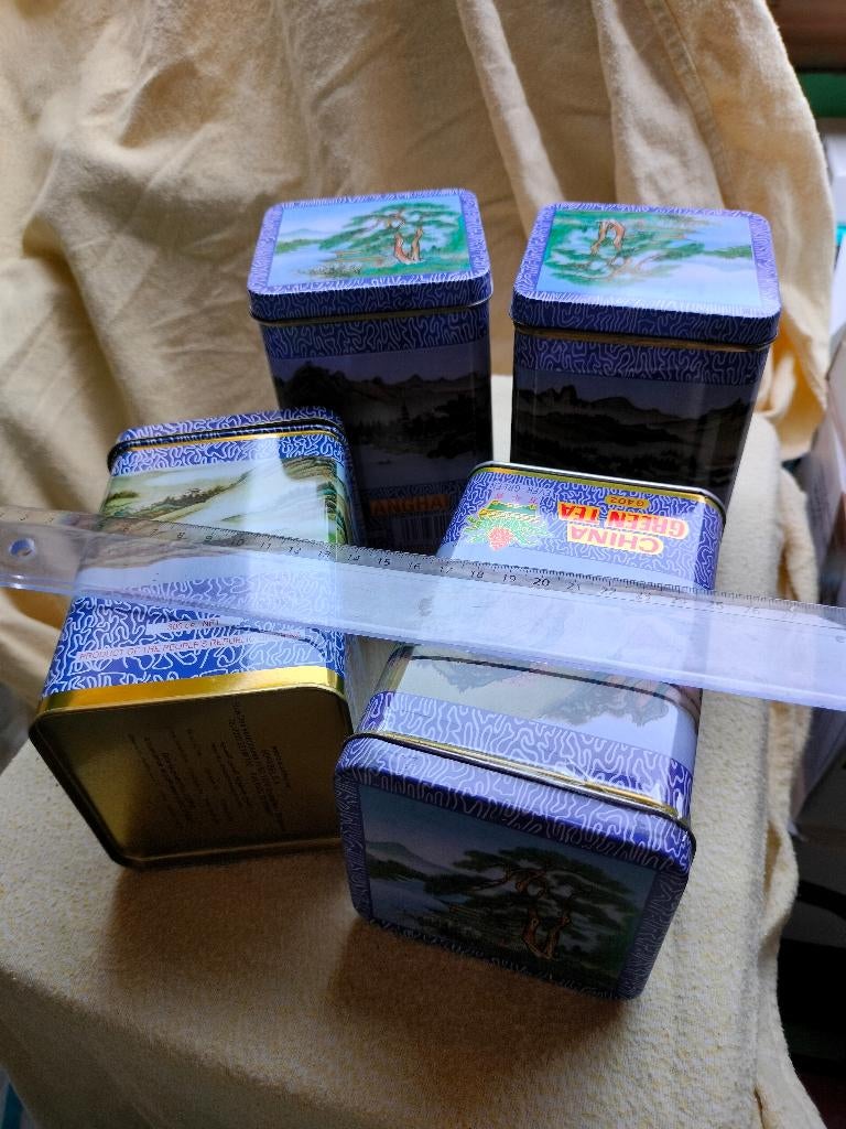 lot blikken thee /4, Verzamelen, Ophalen of Verzenden, Nieuw, Thee