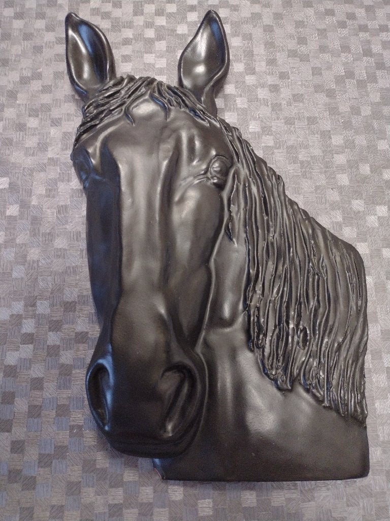 Tête de cheval en céramique en parfait état., Antiquités & Art, Enlèvement