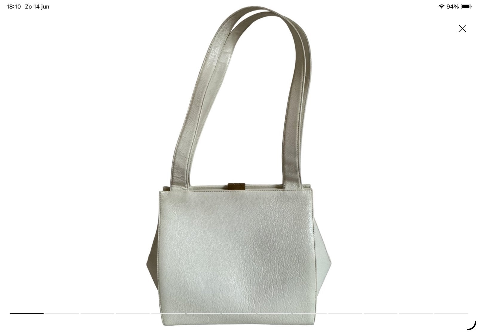 Sac à main Giorgio Armani, Enlèvement ou Envoi, Comme neuf, Blanc, Sac à main