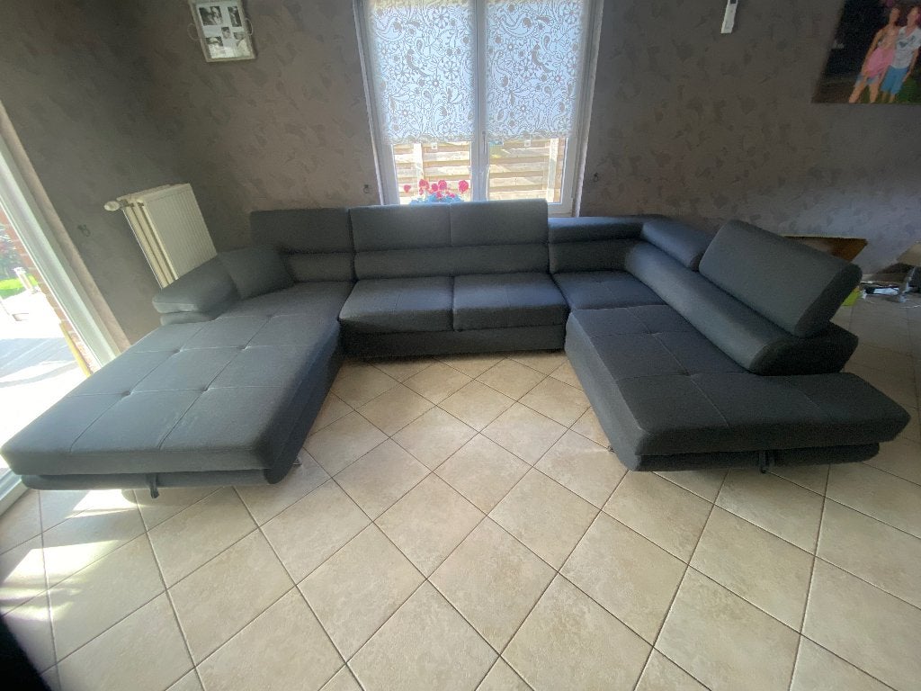 Hoeksalon, Huis en Inrichting, Ophalen, Zo goed als nieuw, Stof, Modern