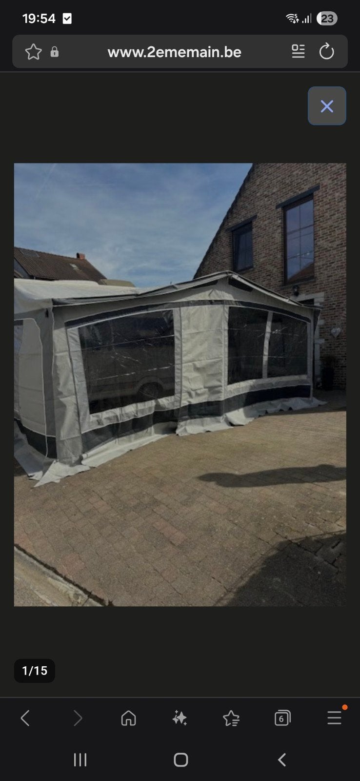 Auvent 4 saisons DWT NEUF, utilisé 2 semaine., Caravans en Kamperen, Voortenten en Luifels