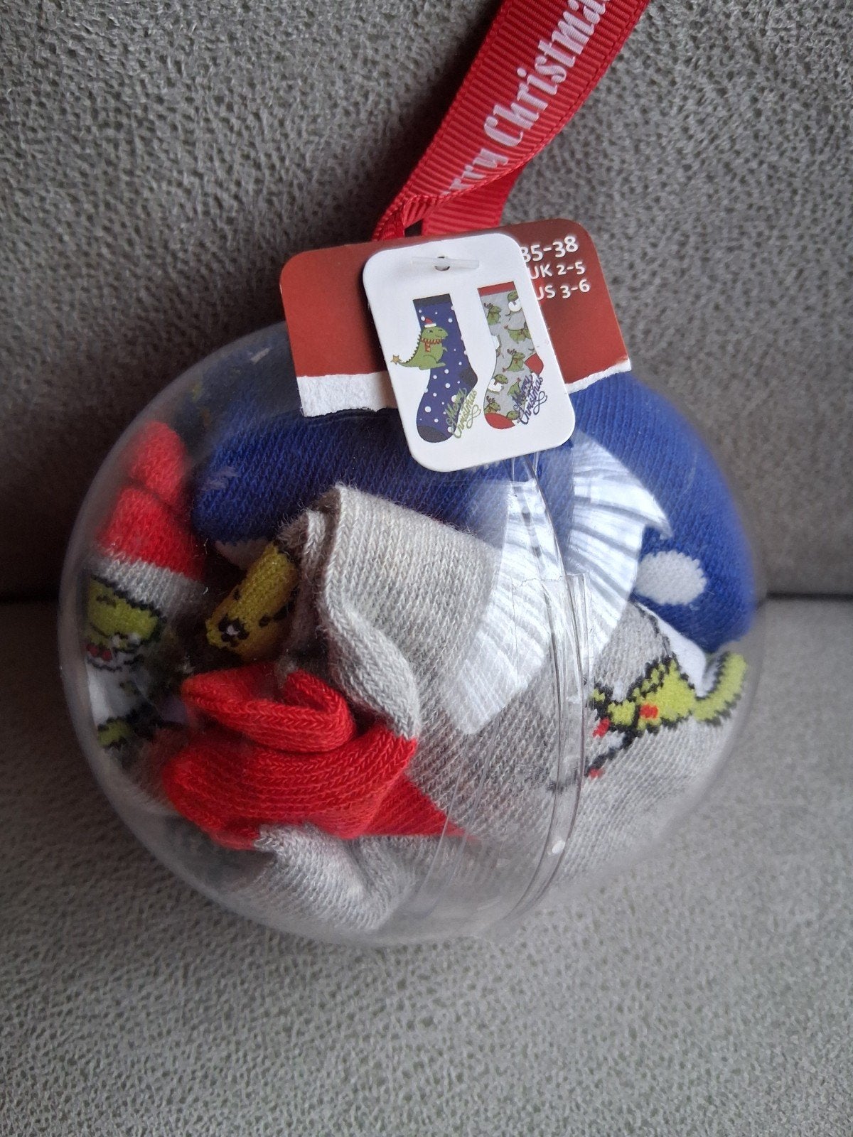 kerstballen met 2 paar sokken 35-38, Ophalen of Verzenden