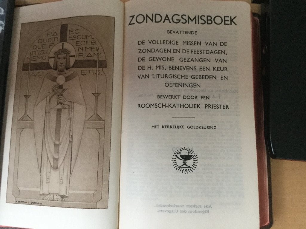Zondags misboek J Naulaerts Mechliniae 1935, Antiek en Kunst, Antiek | Boeken en Manuscripten, Ophalen of Verzenden