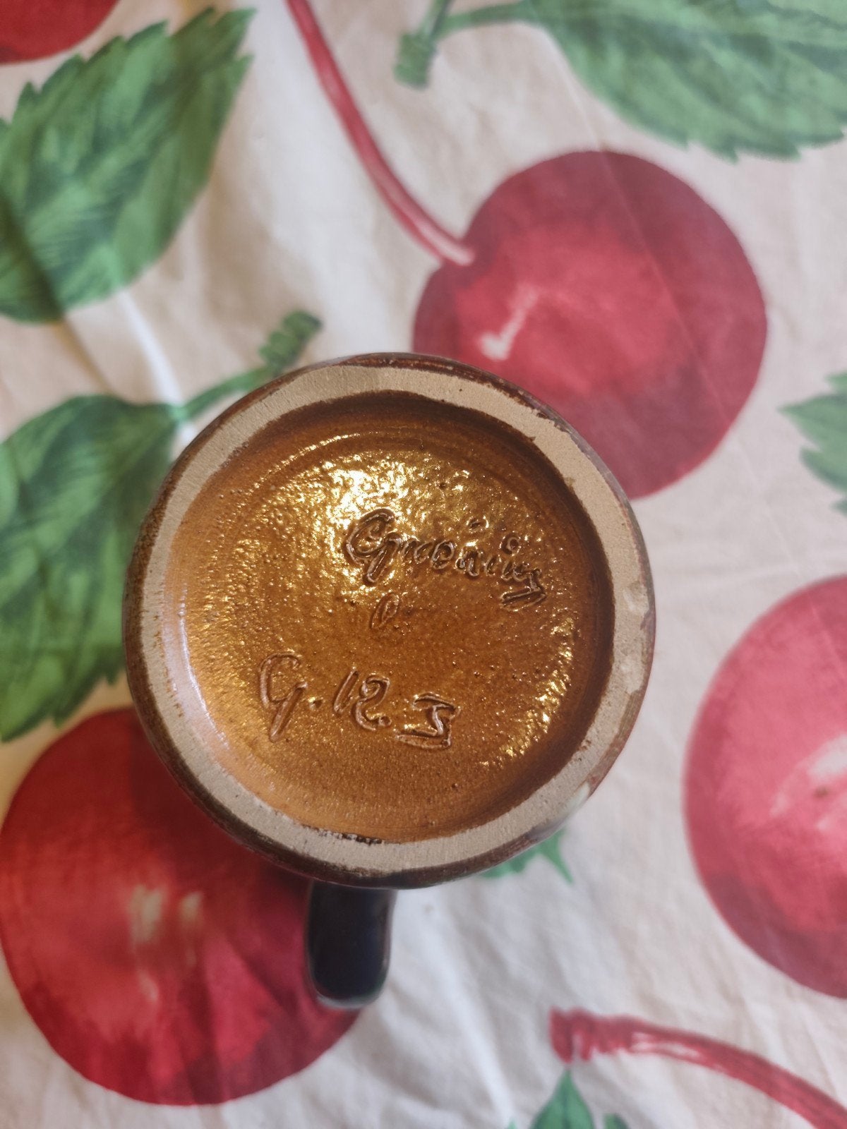 5 verres en grès, Antiquités & Art