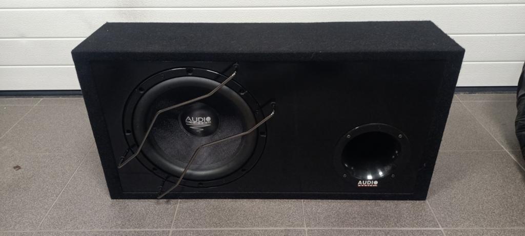 Boîte avec caisson de basses, système audio HX12 SQ BR 30cm,, Enlèvement