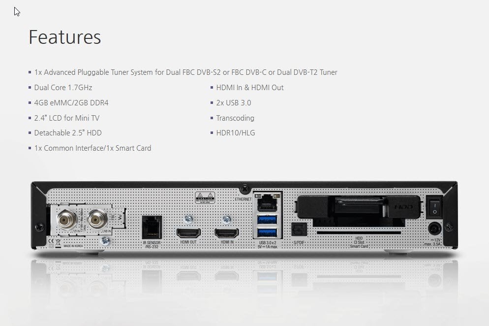VU+ Uno 4K SE DVB-S2 dubbele tuner voor Linux (UHD), Ophalen of Verzenden, Gebruikt, (Schotel)antenne, Overige merken