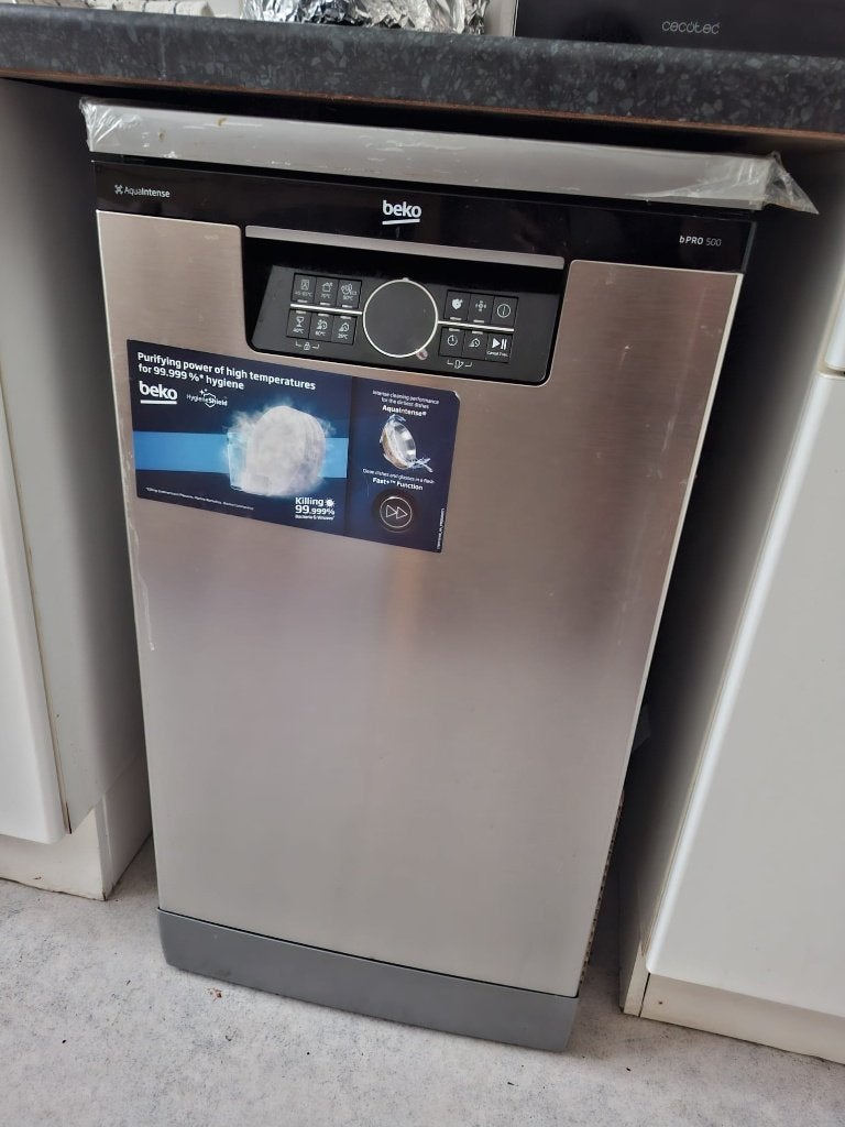 Vaatwasser / Afwasmachine Beko BDFS26046XQ Vrijstaand, Elektronische apparatuur, Vaatwasmachines, Ophalen, Minder dan 45 cm, Zo goed als nieuw
