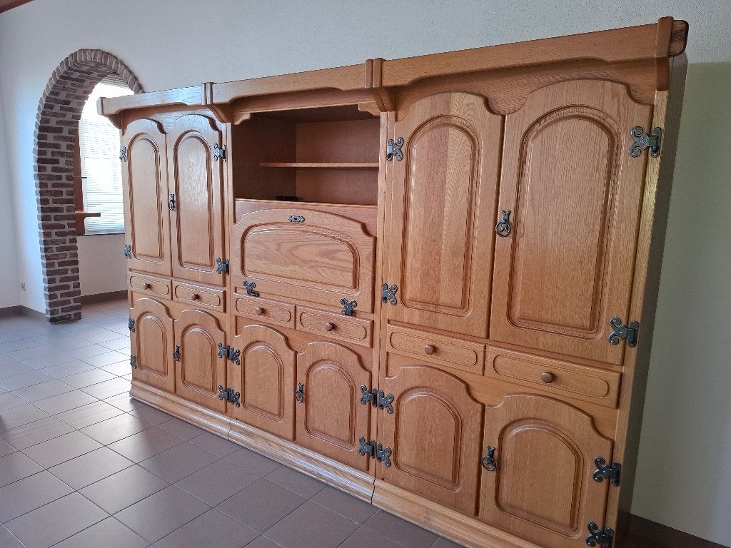 Unité murale, Maison & Meubles, 25 à 50 cm, 250 à 300 cm, Utilisé, Chêne