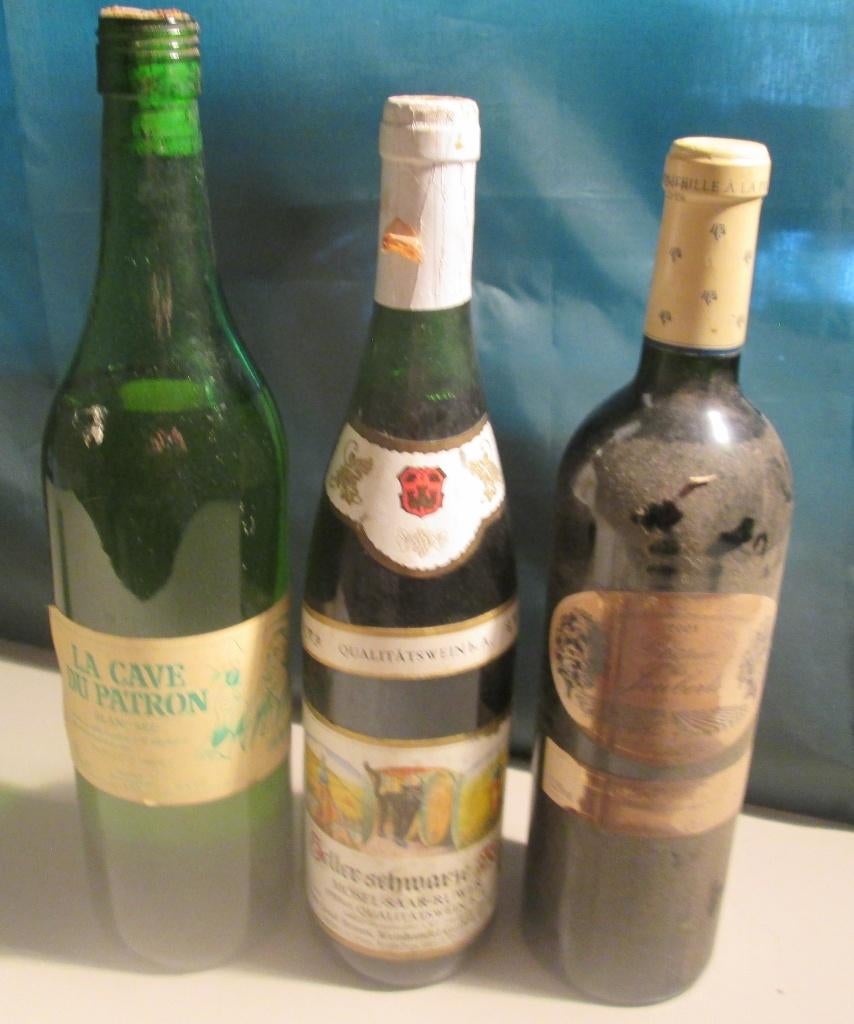 3 Oude Witte Wijnen van 1988 en 2001, Verzamelen, Frankrijk, Ophalen of Verzenden, Witte wijn, Zo goed als nieuw