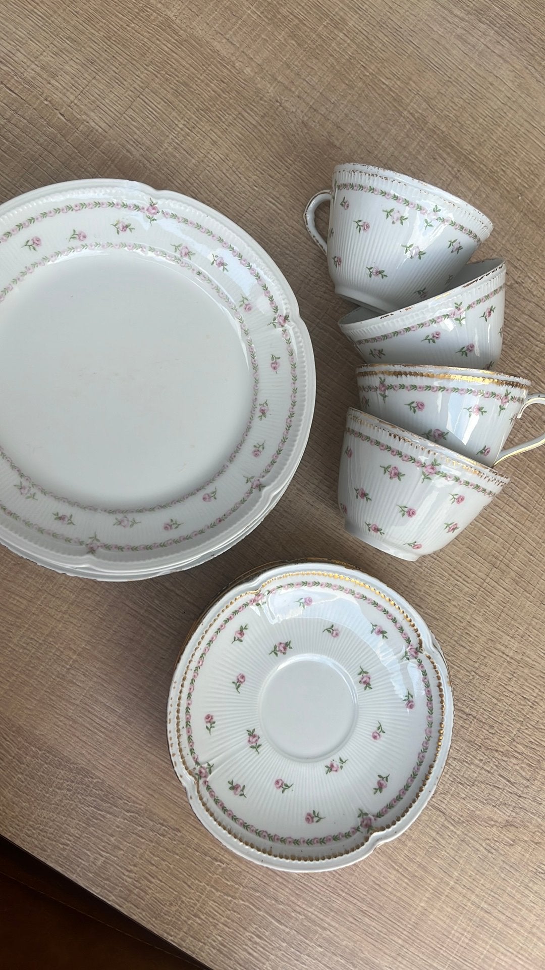 Vintage antieke porseleinen set van GDA Limoges, Antiek en Kunst, Ophalen