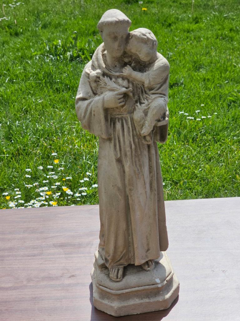 19e Saint Antoine de Padoue et l'Enfant Jésus, craie, o, Enlèvement ou Envoi