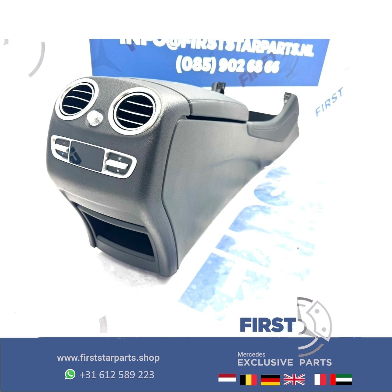 W205 middenconsole armsteun C Klasse 2014-2020 zwart, Auto-onderdelen, Gebruikt, -, Ophalen of Verzenden, -