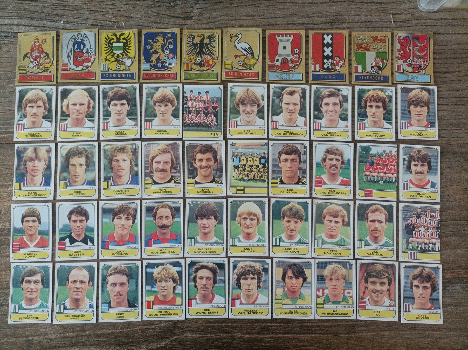 Panini Eredivisie voetbal 82 , 101 stickers, Ophalen of Verzenden