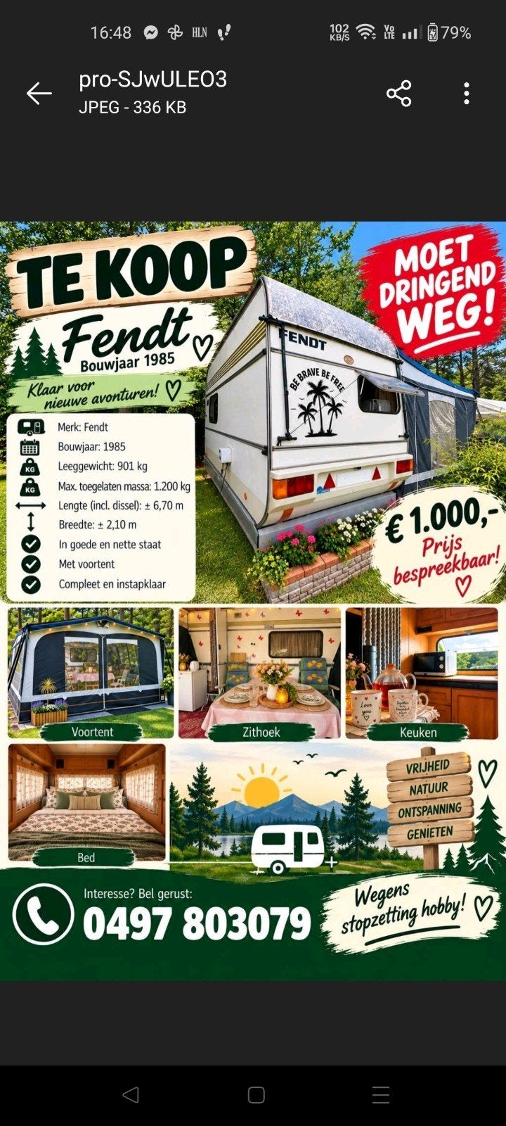 Fendt caravan, Tot en met 2, 750 - 1000 kg, Particulier, Fendt