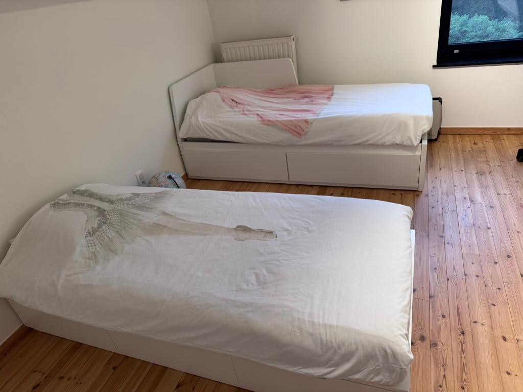 eenpersoonsbed, 200 cm, Une personne, Comme neuf, Enlèvement