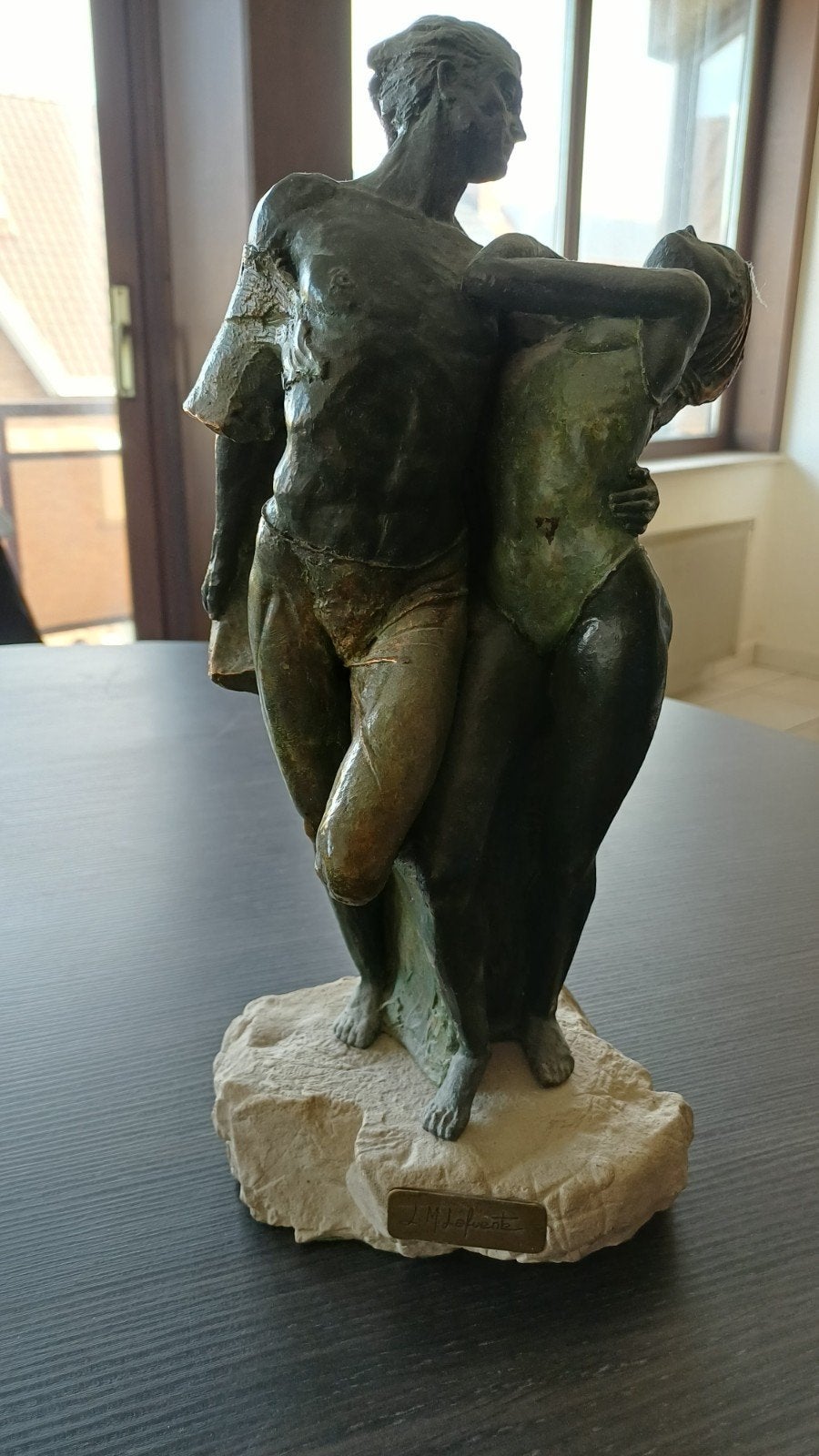 bronze  beeld, Ophalen