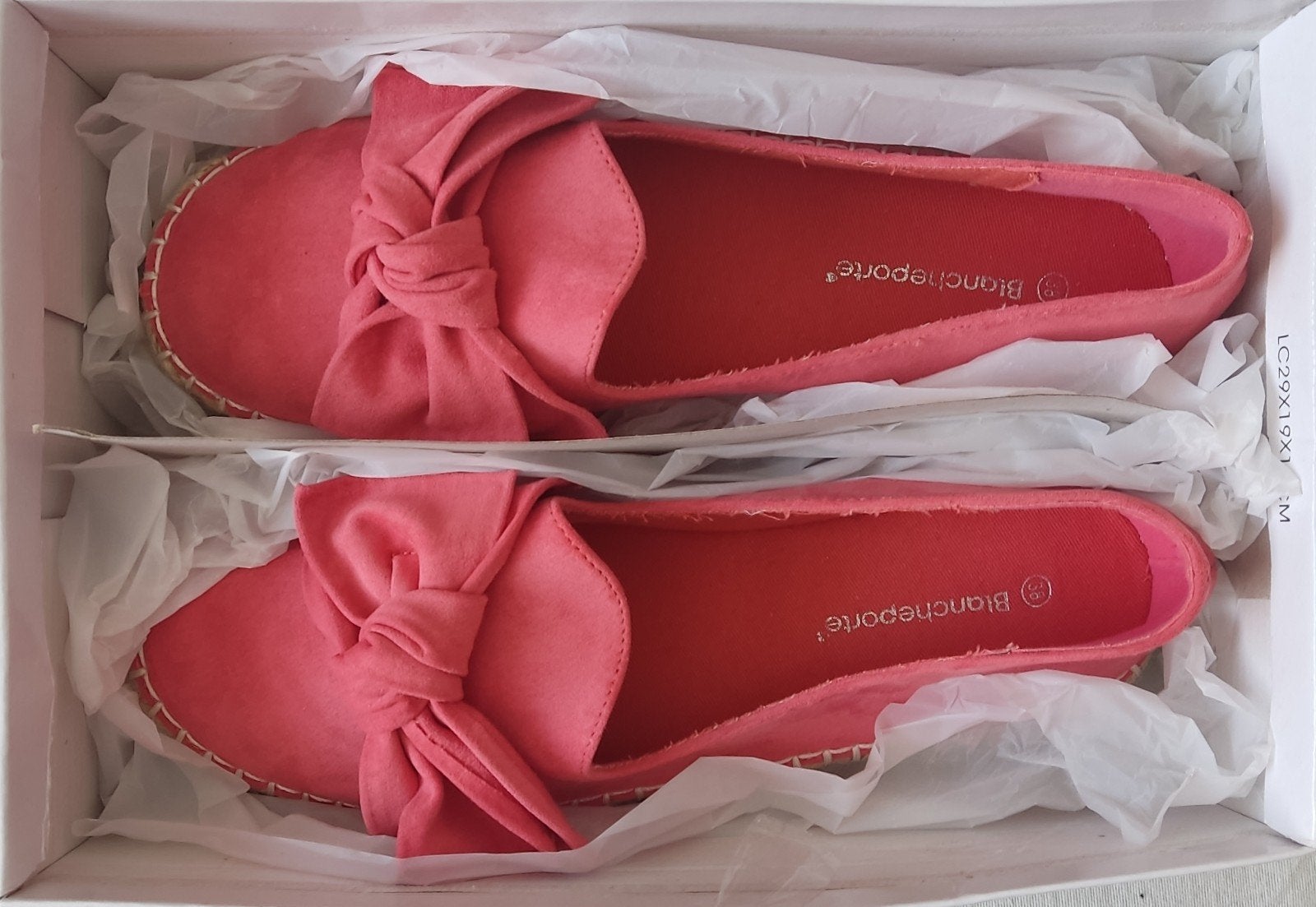 Mocassins espadrilles noeud à semelle corde crantée, Sport en Fitness, Ballet, Ophalen, Nieuw