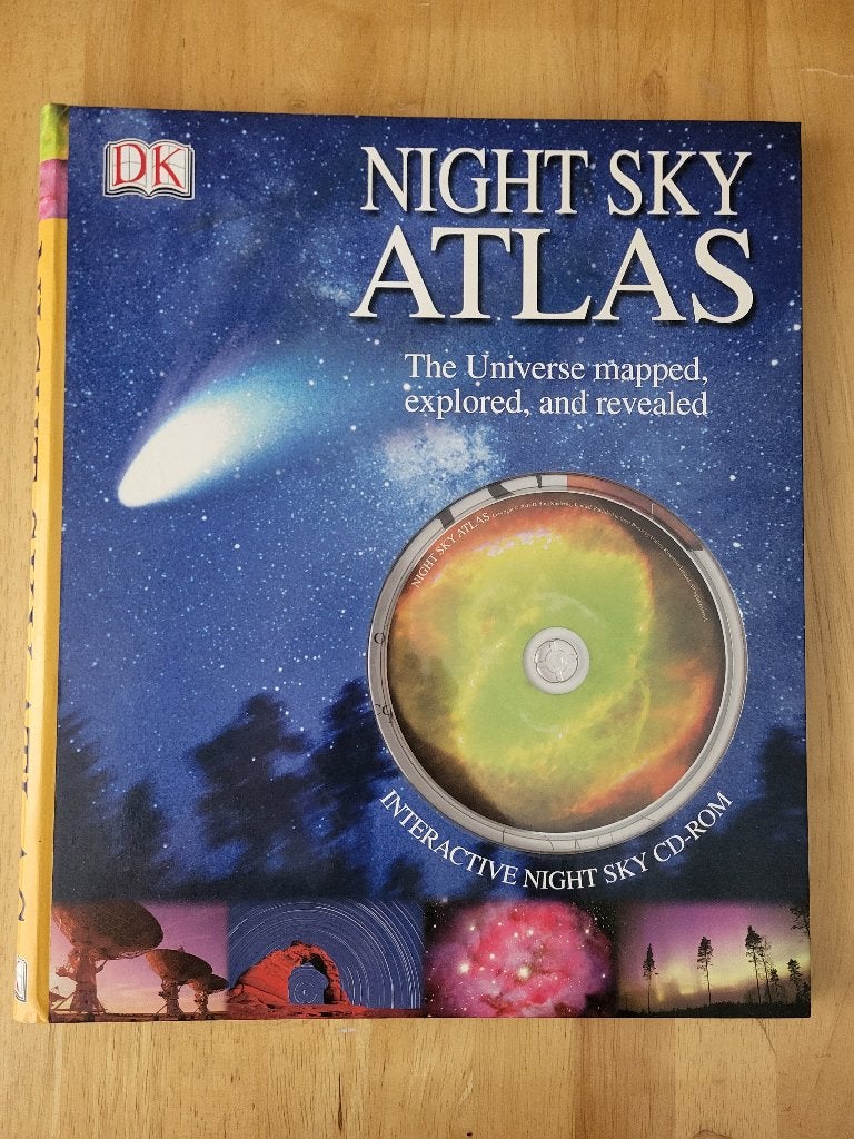 Livre Night Sky Atlas (+ CD ROM), Enlèvement, Comme neuf, Autres sciences