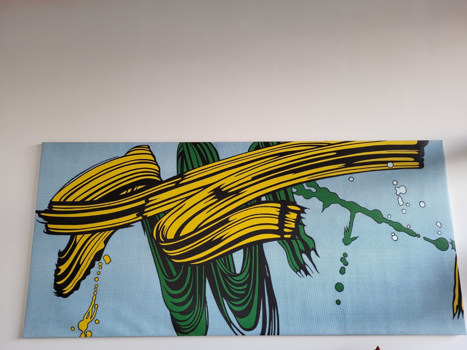 Schilderij Green en Yellow Bushstrokes Roy Lichtenstein (kop, Ophalen
