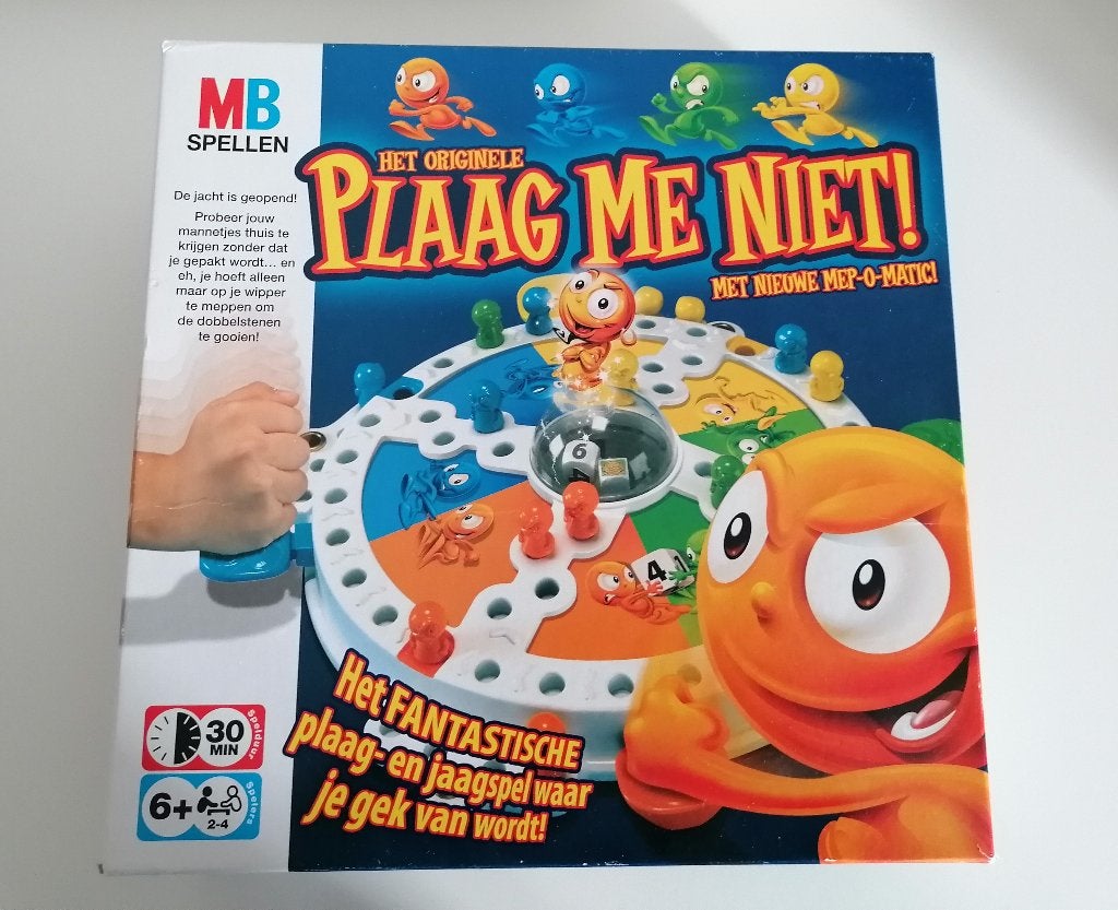 Gezelschapsspel: Plaag me niet, Hobby en Vrije tijd, Een of twee spelers, Verzenden, Zo goed als nieuw, MB spellen