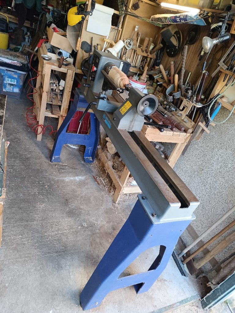 Hout draaibank, Doe-het-zelf en Bouw, Ophalen, Zo goed als nieuw, Houtdraaibank, 500 tot 1000 mm