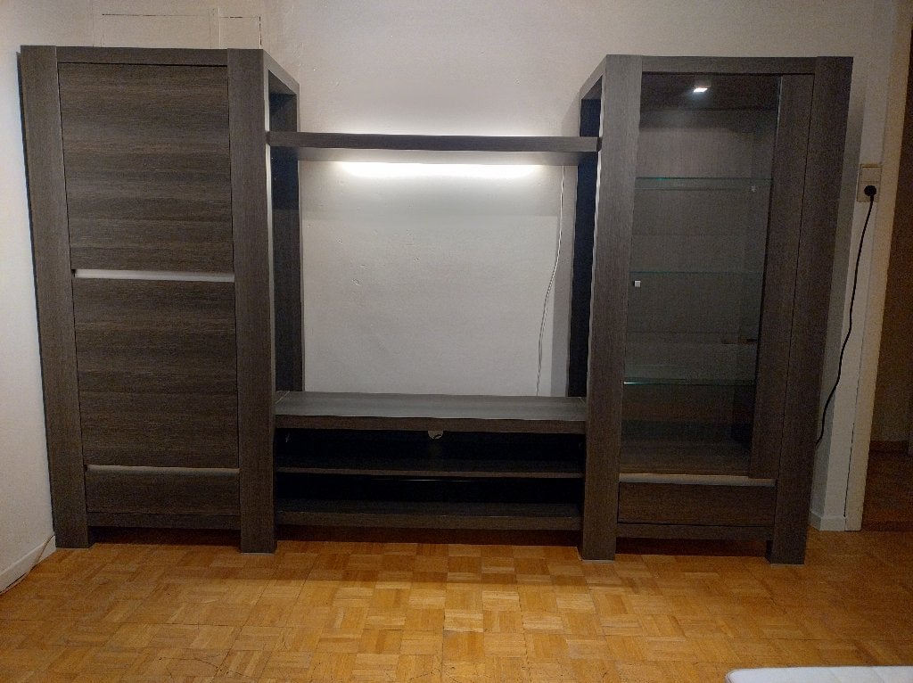 Modulair TV-Meubel met sfeerverlichting, Ophalen, Gebruikt, 200 cm of meer, Modern