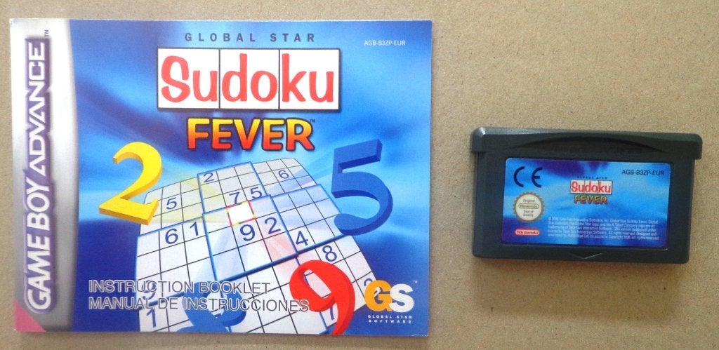 Sudoku Fever voor de Gameboy Advance + boekje, Enlèvement ou Envoi, Utilisé
