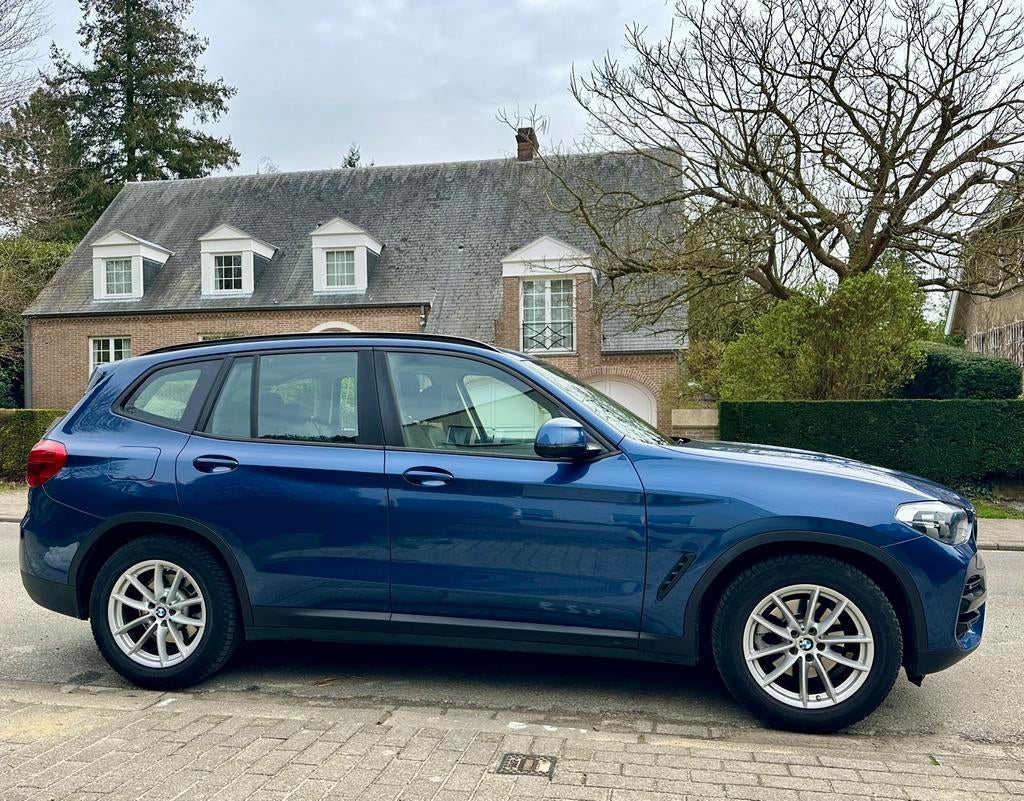 BMW X3, Auto's, BMW, Automaat, Blauw, Leder, 5 deurs