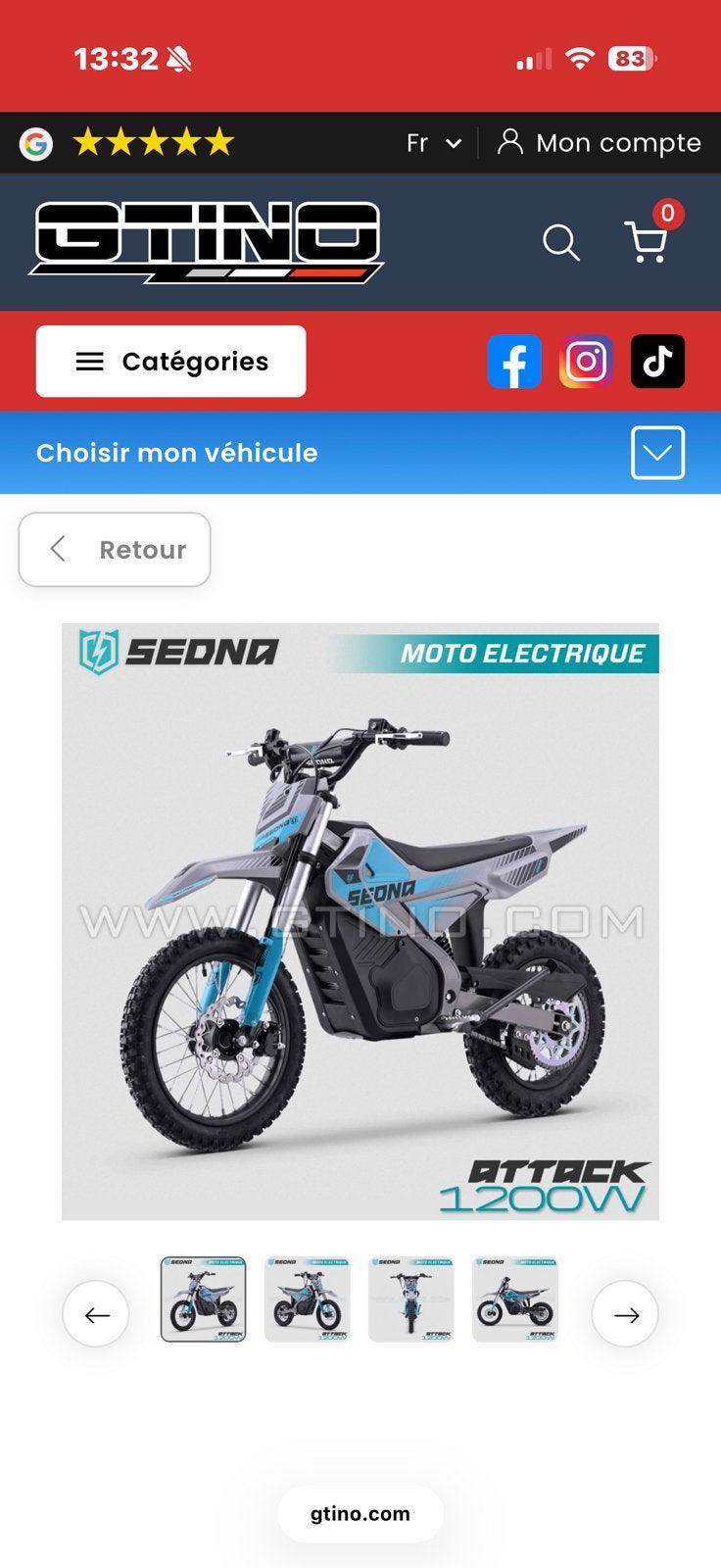 Moto cross électrique enfant, Enlèvement, Comme neuf