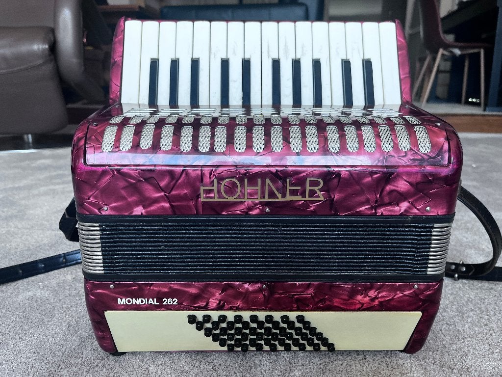 Accordeon Hohner  1/2, Ophalen, Gebruikt, Overige formaten, Toetsaccordeon