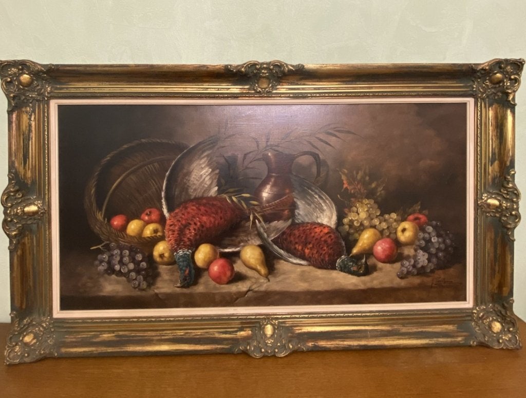 Tableau huile sur toile signé J.Verulpens, Antiquités & Art, Signé, Enlèvement, Nature morte, Toile