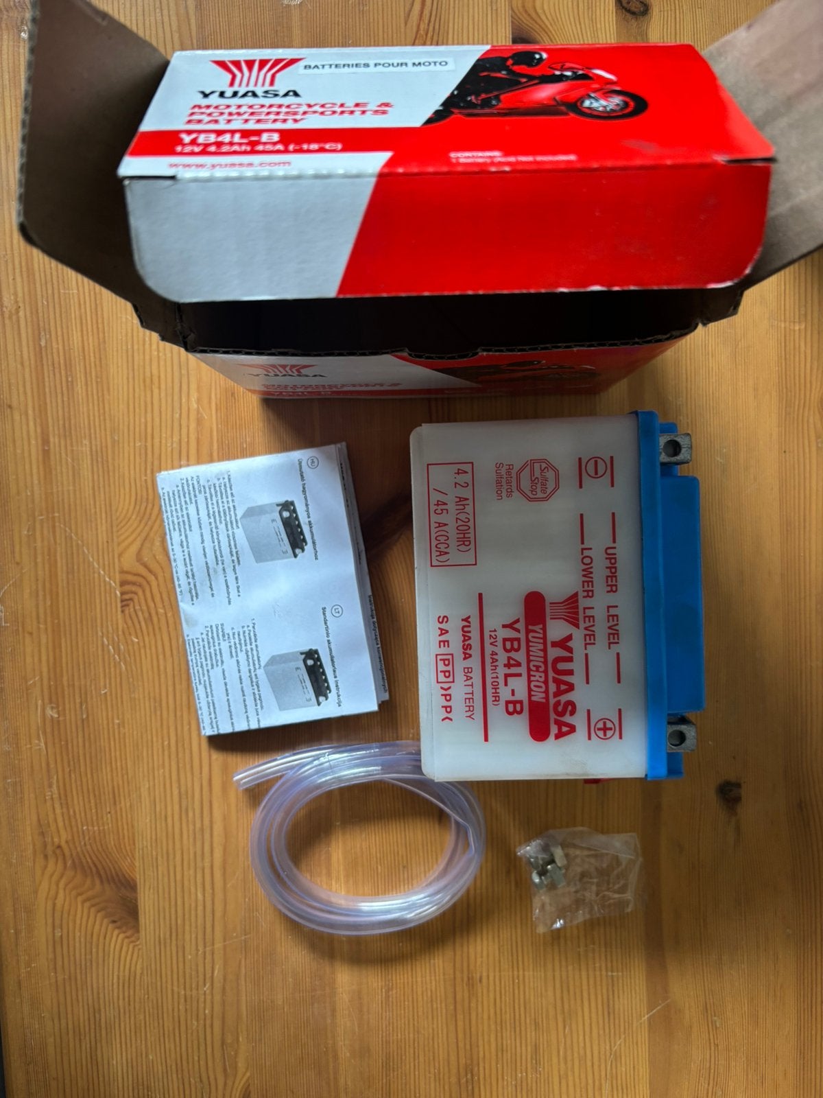 Motor batterij YB4L-B 12V, Motos, Enlèvement, Neuf