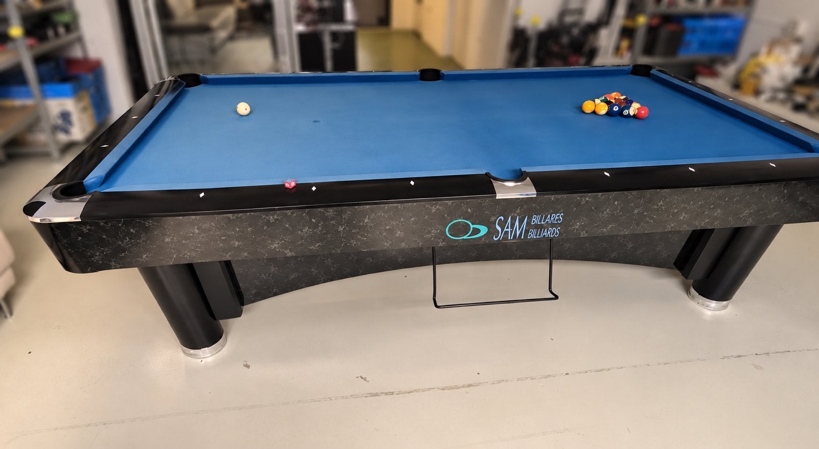 Sam K Steel 9FT Pooltafel, Sports & Fitness, Billards & Billards américains, Enlèvement, Comme neuf, Table de billard