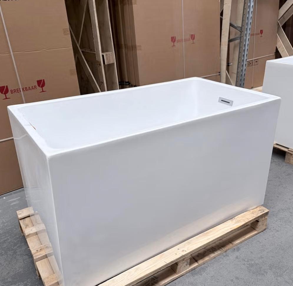 Hoek half vrijstaand recthoekig zitbad 120x65x65 nr289, Enlèvement ou Envoi, Neuf, Blanc