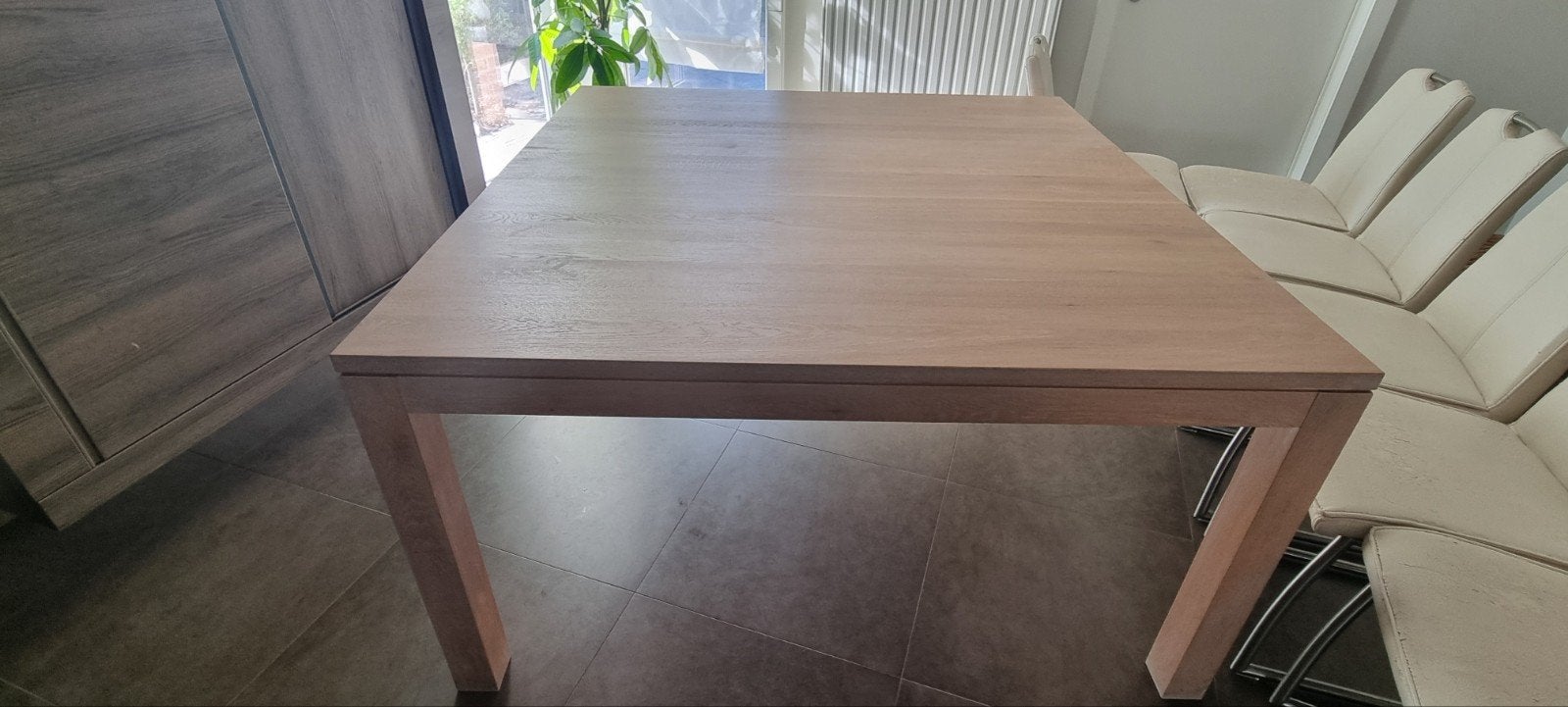 Eettafel eik, Ophalen, Vierkant