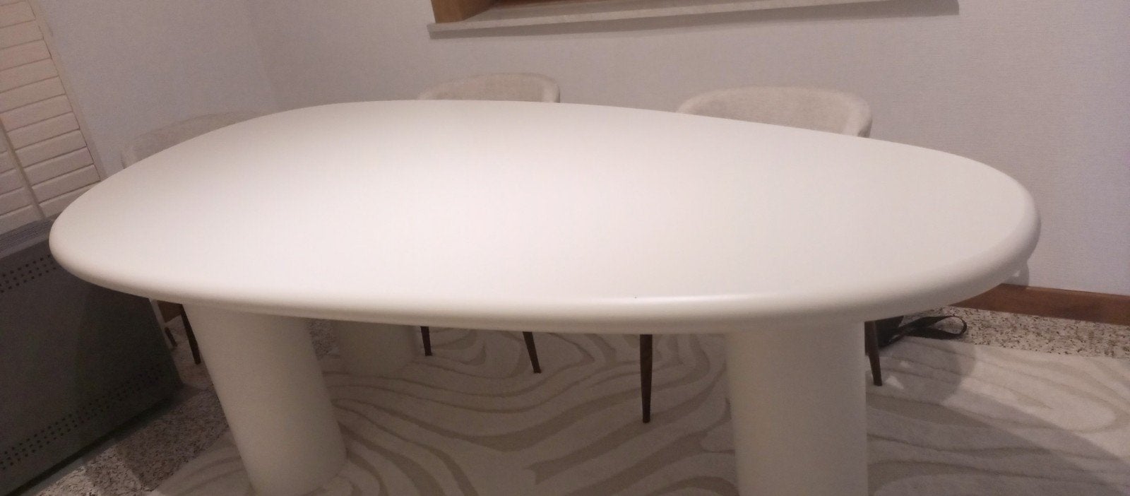 eetkamertafel, Ophalen