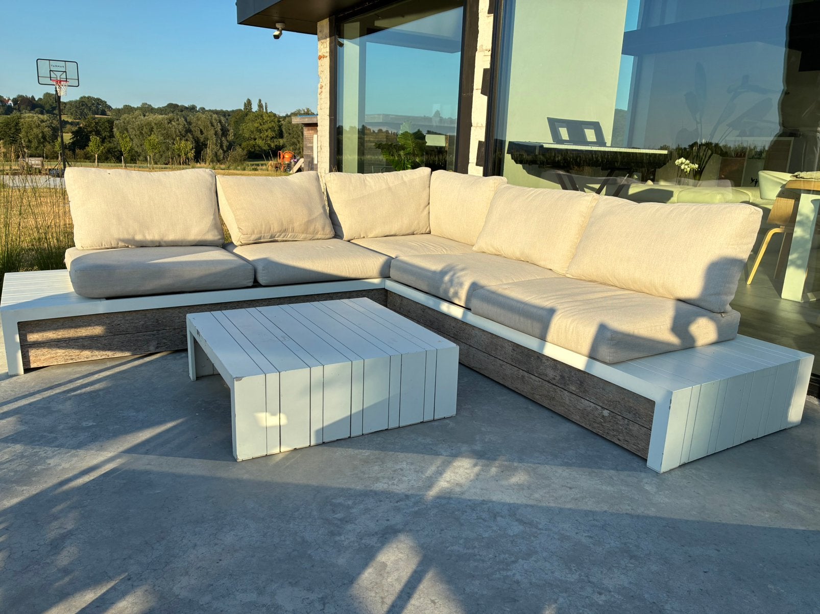 Tuinloungeset, Tuin en Terras, Ophalen, Gebruikt, 5 zitplaatsen, Loungeset