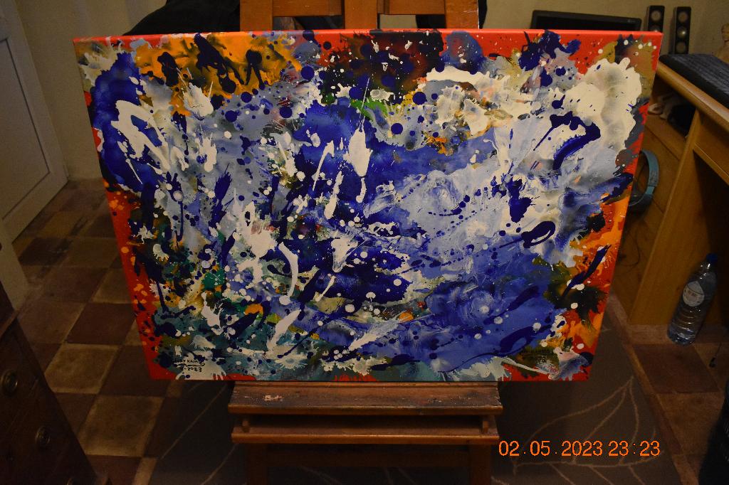 Abstract painting Serie No (20), by joky kamo, Enlèvement