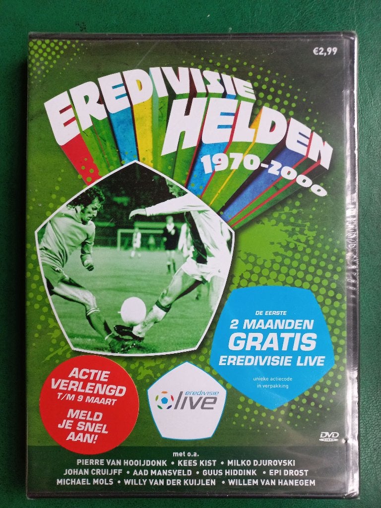 Eredivisie heroes 1970-2000 (nouveau dans son emballage), CD & DVD, DVD | Sport & Fitness, Football, Enlèvement ou Envoi, Tous les âges