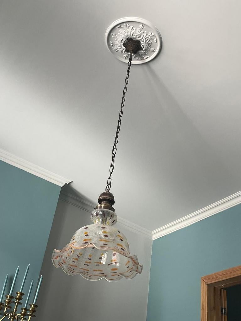 Prachtige glazen lamp, Ophalen, Glas